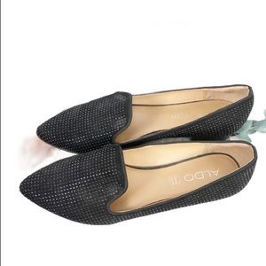 Aldo | black beaded flats